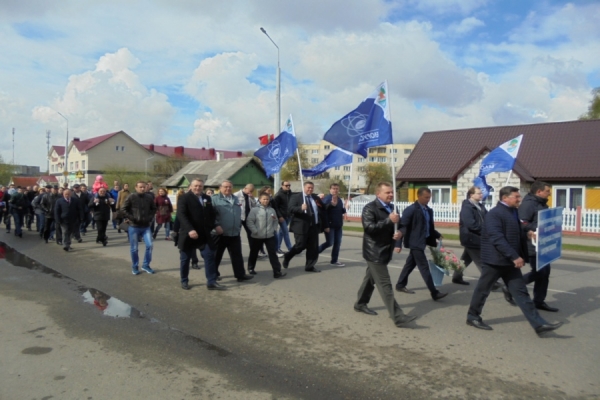 Белорусская АЭС приняла участие в торжествах по случаю празднования Дня Победы.