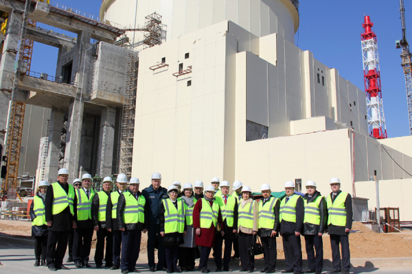 Deputies watched the construction of Belarusian NPP